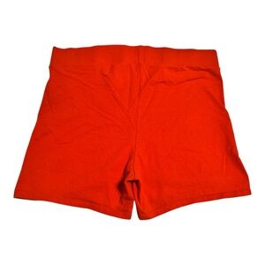 Torrid Women Orange Cotton Blend Stretch Bike Shorts Size 2 Plus Size Activewear